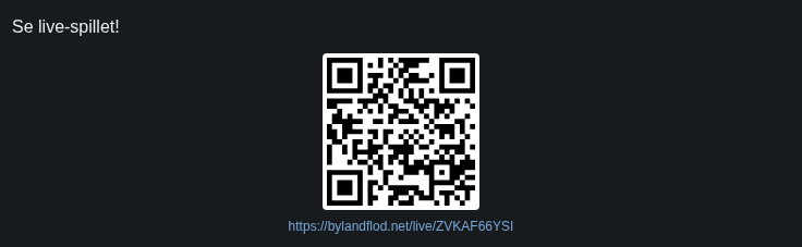 QR-kode til publikum