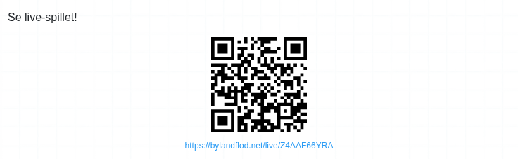 QR-kode til publikum